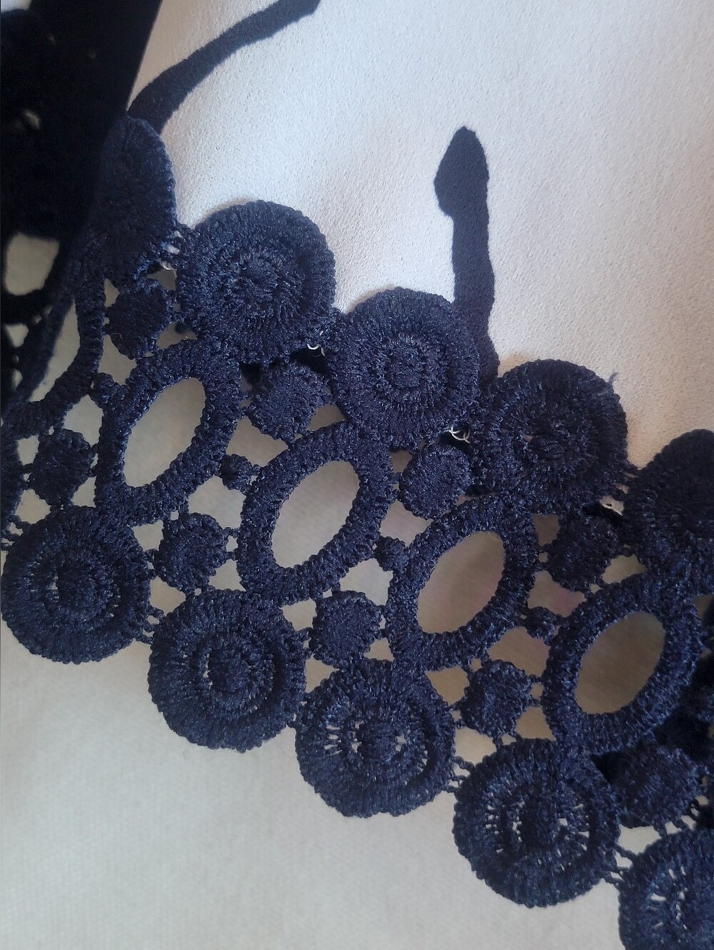 Sleeveless Studio One Navy & White Floral A-Line Dress - Picture 4 of 6